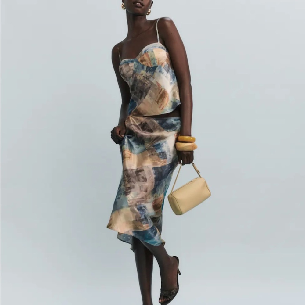 Reformation Sia Silk Two Piece